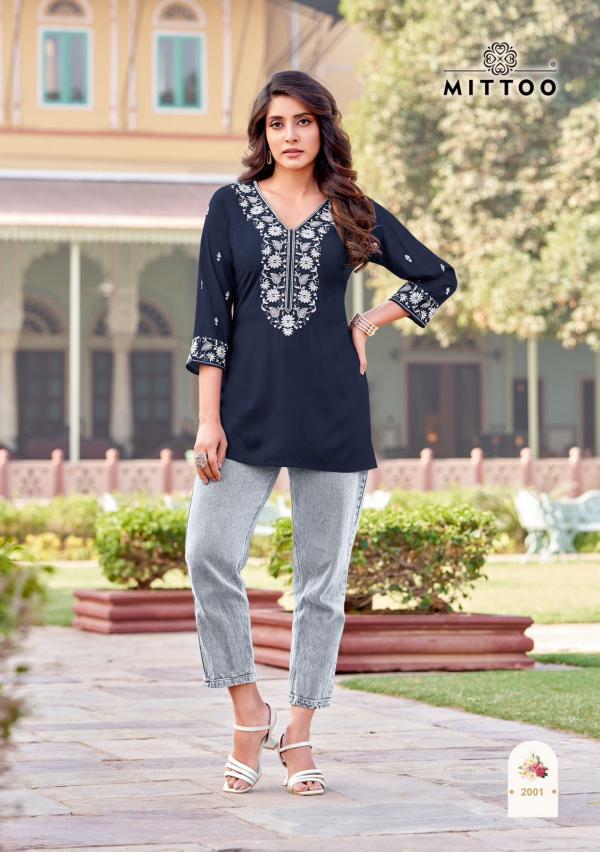 Mittoo Charmi Rayon Western Short Top Collection